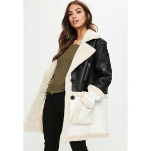 Premium faux shearling jacket